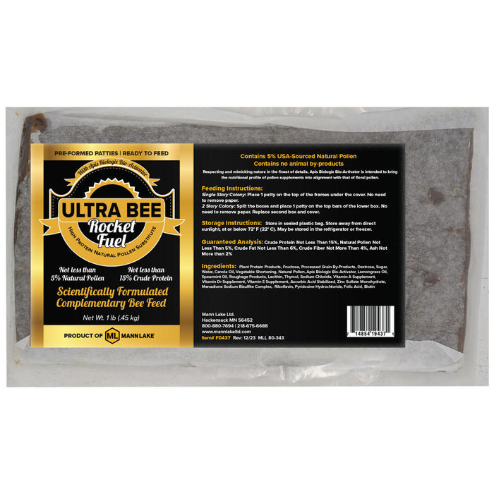 Ultra Bee Rocket Fuel Pattie-5 lb